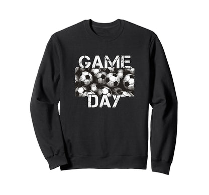 Game Day Soccer Player Sports Sweatshirt - Aesthetic Graphic Men Women - T-Shirt, Sweatshirt, Hoodie