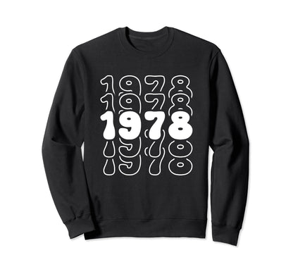 46 Year Old Groovy 46Th Sweatshirt - Casual Everyday Wear Men Women - T-Shirt, Sweatshirt, Hoodie
