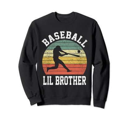 Baseball Lil Brother Baseball Lover Sweatshirt - Minimalist Print Unisex - T-Shirt, Sweatshirt, Hoodie