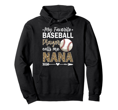 My Favorite Baseball Player Calls Me Hoodie - Custom Art Print Men Women - T-Shirt, Sweatshirt, Hoodie