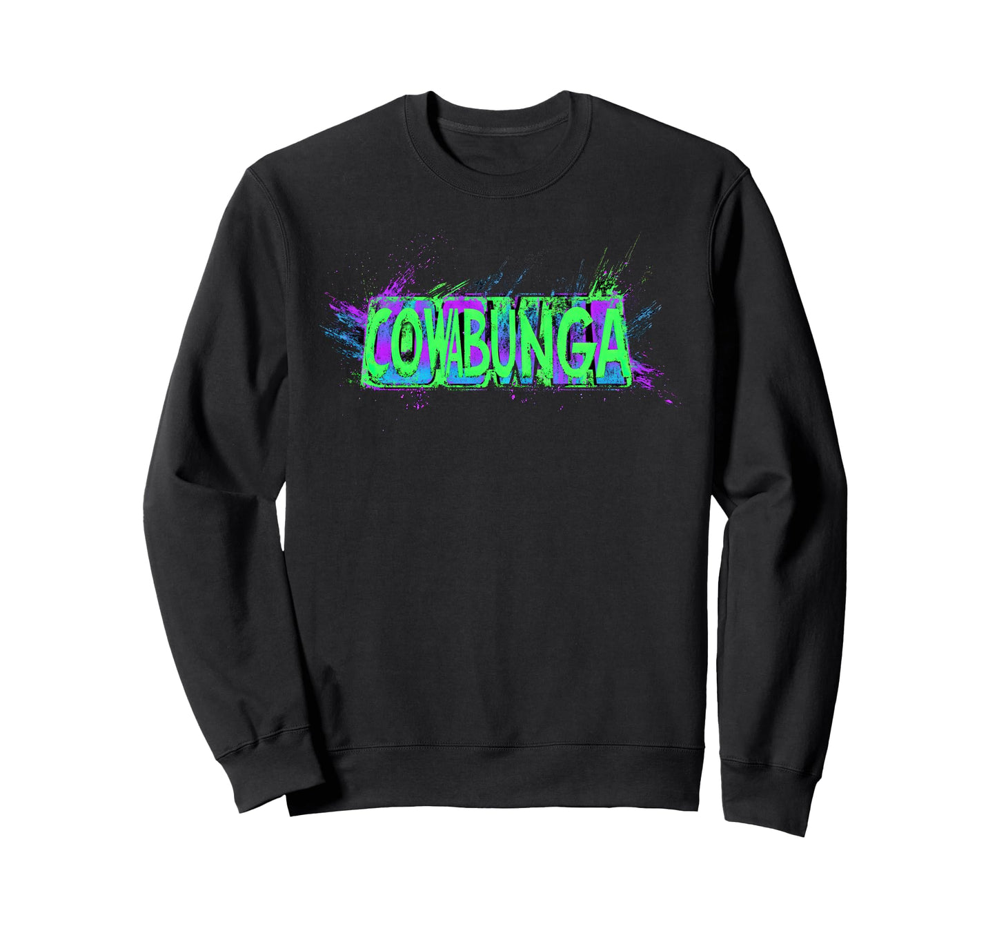 Cowabunga 80S 90S Nostalgia Slang Sweatshirt - Unique Graphic Men Women - T-Shirt, Sweatshirt, Hoodie