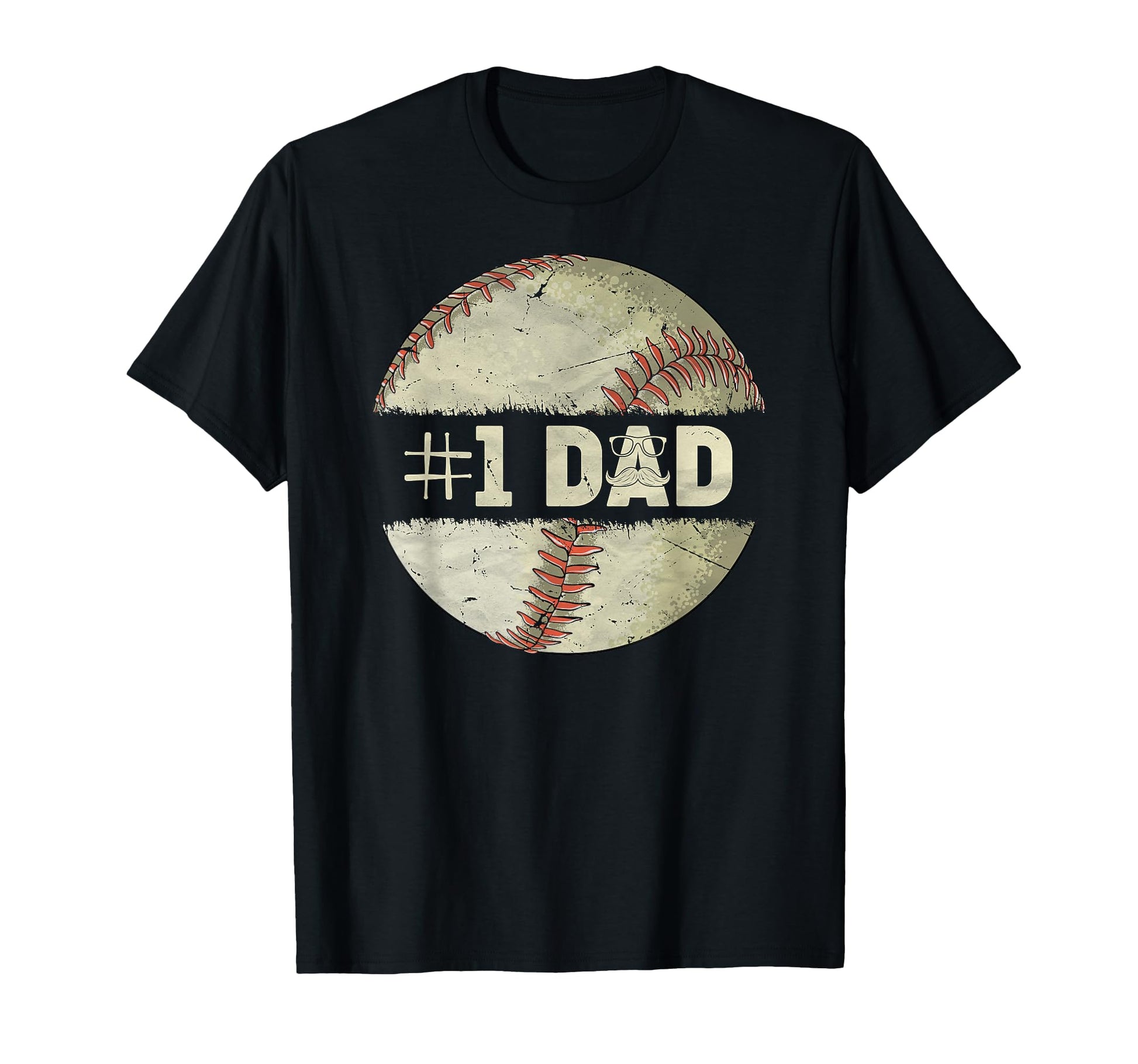 Baseball Player Dad Papa Number One T-Shirt - Novelty Apparel Unisex - T-Shirt, Sweatshirt, Hoodie
