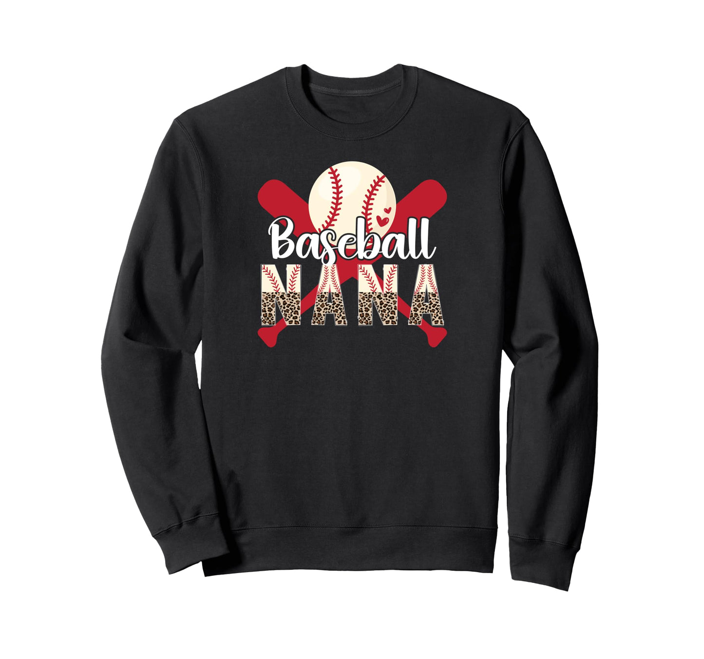 Baseball Nana Leopard Nana Baseball Sweatshirt - Streetwear Style Unisex - T-Shirt, Sweatshirt, Hoodie