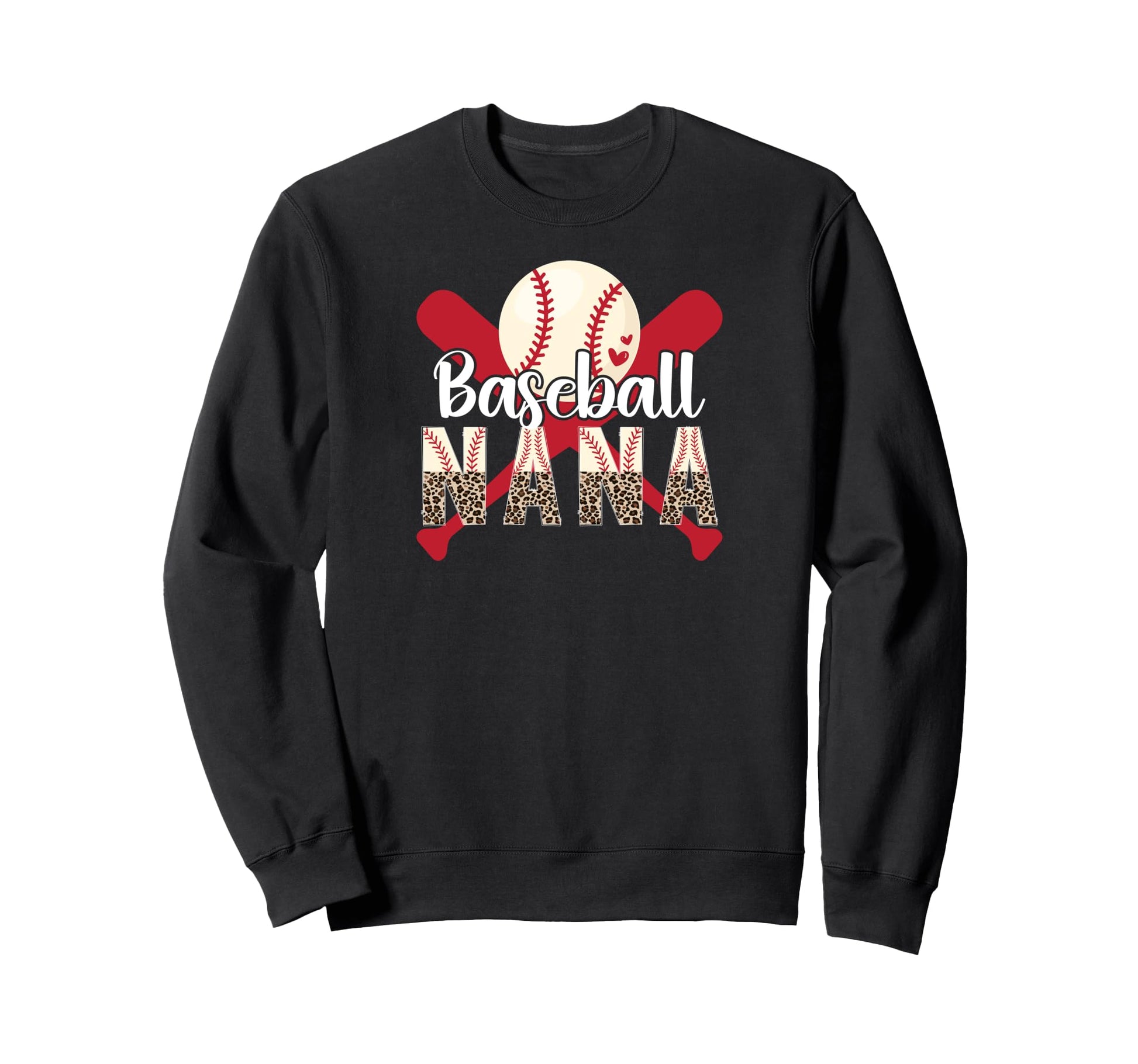 Baseball Nana Leopard Nana Baseball Sweatshirt - Streetwear Style Unisex - T-Shirt, Sweatshirt, Hoodie