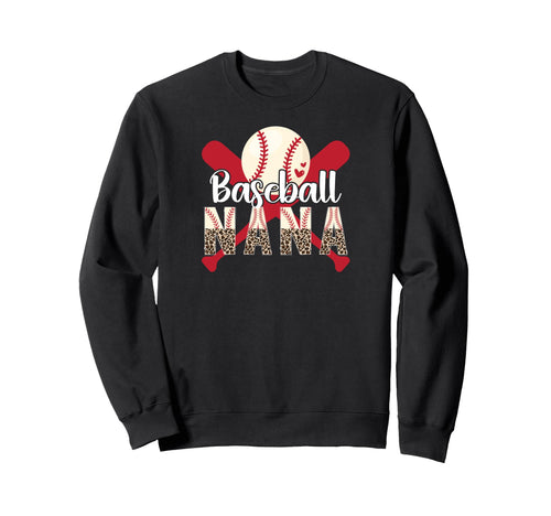 Baseball Nana Leopard Nana Baseball Sweatshirt - Streetwear Style Unisex - T-Shirt, Sweatshirt, Hoodie