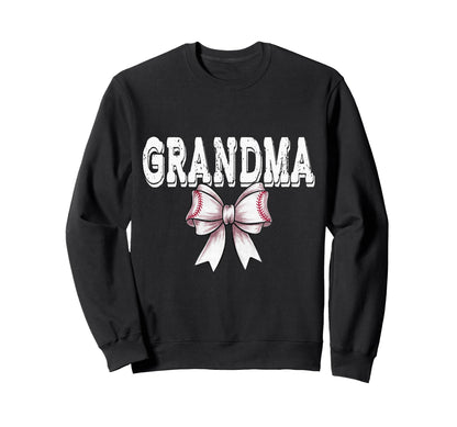 Coquette Baseball Bow Mom Sister Sweatshirt - Trendy Graphic for Adults - T-Shirt, Sweatshirt, Hoodie