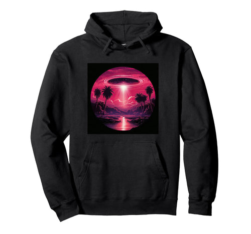 Alien Abduction Alien Vaporwave Ufo Hoodie - Trendy Graphic Men Women - T-Shirt, Sweatshirt, Hoodie