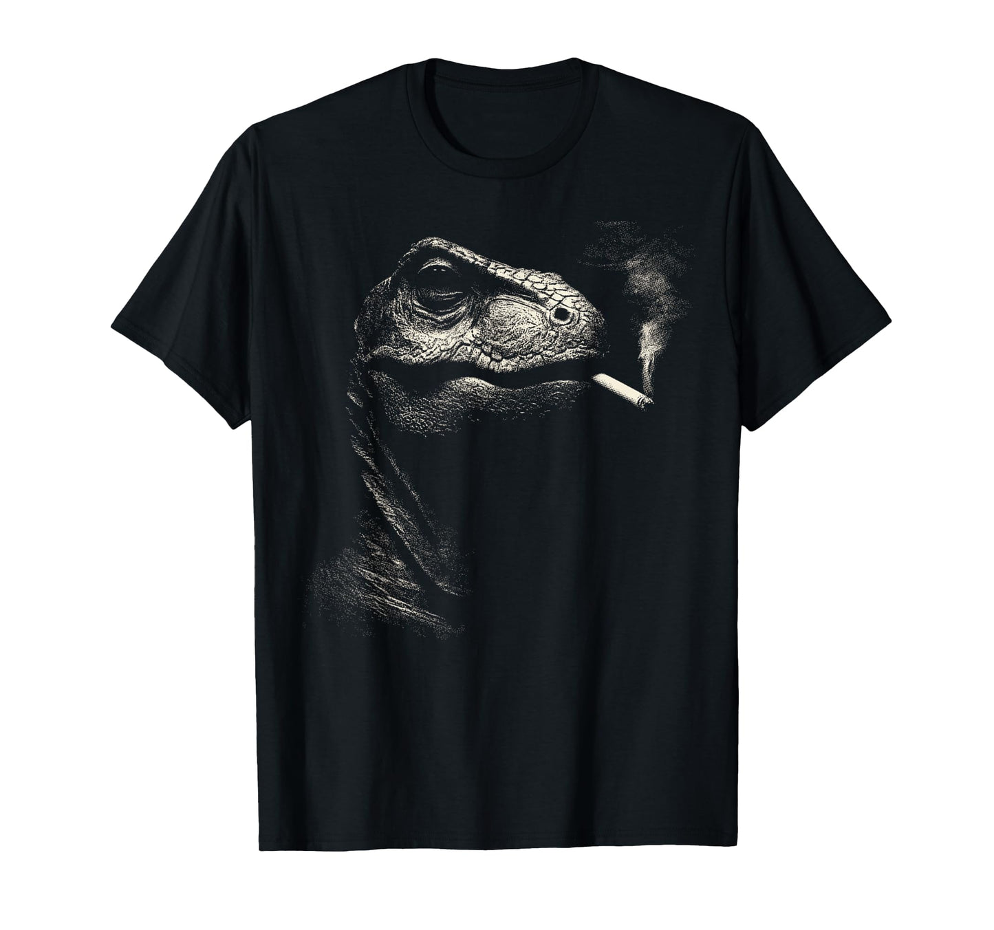 Funny Dinosaur Smoking Cigarette T-Shirt - Minimalist Print for Adults - T-Shirt, Sweatshirt, Hoodie