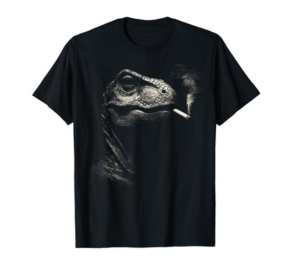 Funny Dinosaur Smoking Cigarette T-Shirt - Minimalist Print for Adults - T-Shirt, Sweatshirt, Hoodie