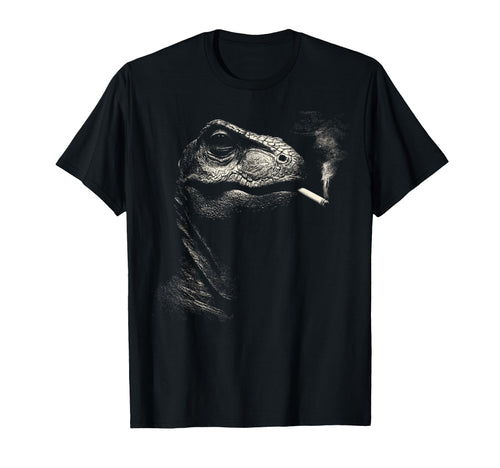 Funny Dinosaur Smoking Cigarette T-Shirt - Minimalist Print for Adults - T-Shirt, Sweatshirt, Hoodie