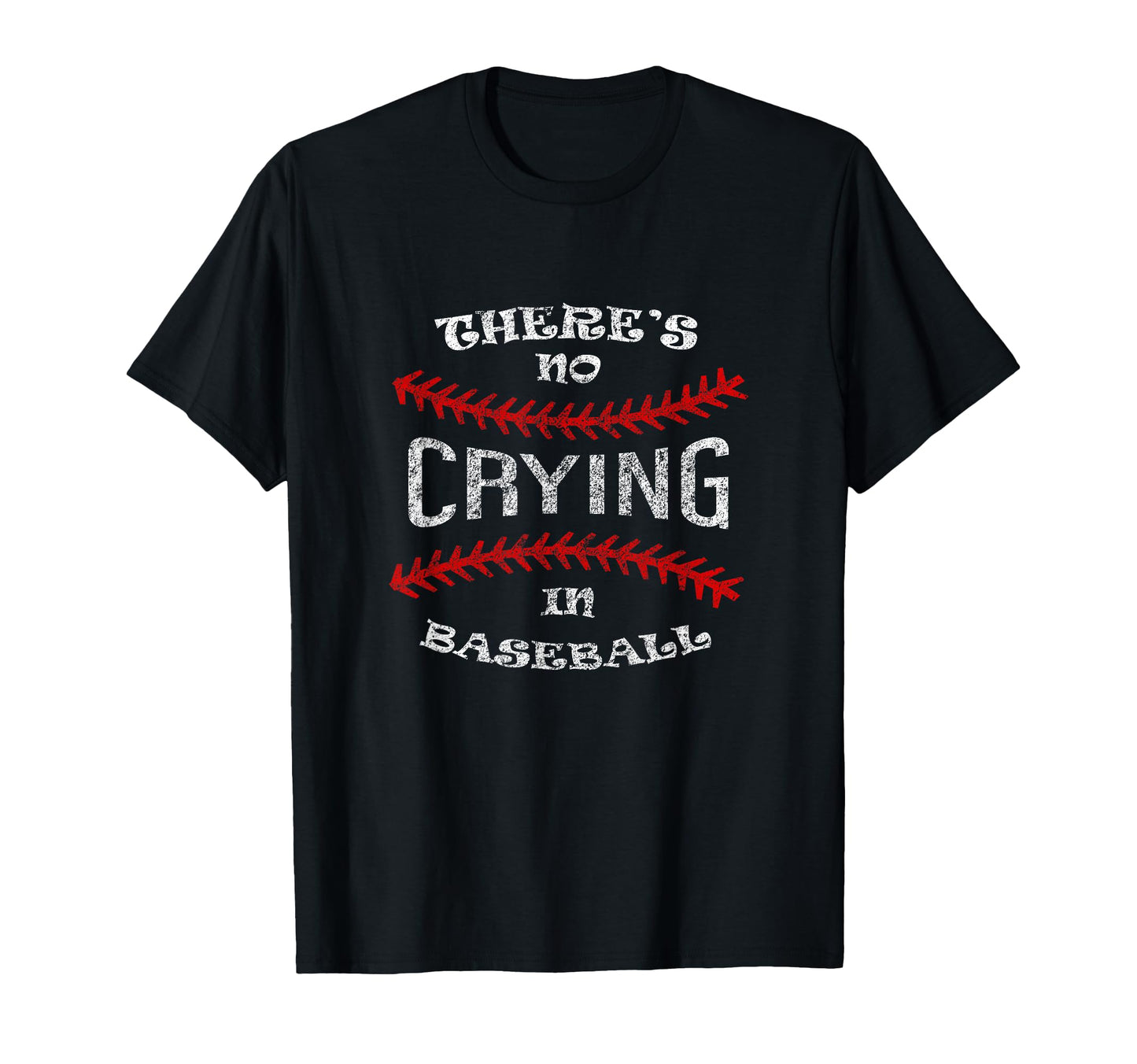 Baseball Player No Crying Baseball Sports T-Shirt - Custom Art Print Unisex - T-Shirt, Sweatshirt, Hoodie