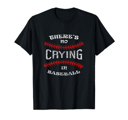 Baseball Player No Crying Baseball Sports T-Shirt - Custom Art Print Unisex - T-Shirt, Sweatshirt, Hoodie
