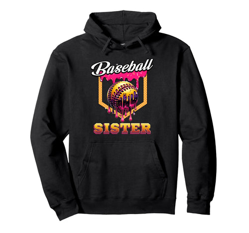 Baseball Sister Ice Cream Drip Home Hoodie - Minimalist Print Men Women - T-Shirt, Sweatshirt, Hoodie
