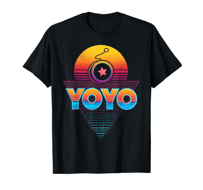 Yoyo Toy Vaporwave Aesthetic Sunset T-Shirt - Fun Novelty Design Unisex - T-Shirt, Sweatshirt, Hoodie