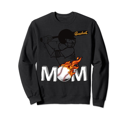 Proud Baseball Mom Sports Softball Sweatshirt - Custom Art Print Unisex - T-Shirt, Sweatshirt, Hoodie