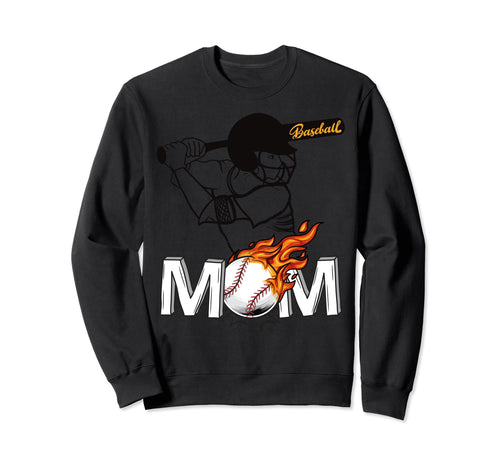 Proud Baseball Mom Sports Softball Sweatshirt - Custom Art Print Unisex - T-Shirt, Sweatshirt, Hoodie