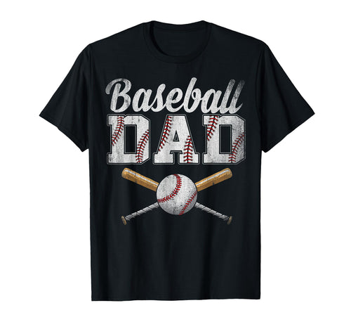Baseball Dad Dad Fathers Day Baseball Lovers T-Shirt - Graphic Print Unisex - T-Shirt, Sweatshirt, Hoodie