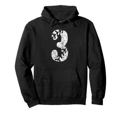 Baseball Softball Mom 3 Number 3 Hoodie - Custom Art Print Men Women - T-Shirt, Sweatshirt, Hoodie