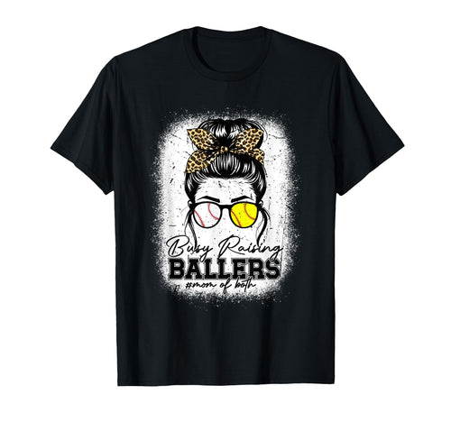 Busy Raising Ballers Baseball Softball T-Shirt - Minimalist Print Unisex - T-Shirt, Sweatshirt, Hoodie