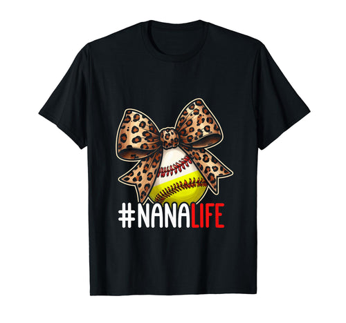Nana Ballers Softball Baller Grandma T-Shirt - Minimalist Print Men Women - T-Shirt, Sweatshirt, Hoodie