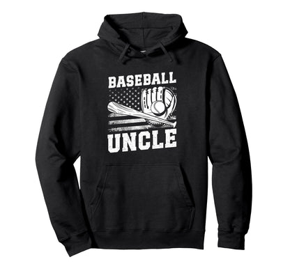 Baseball Uncle Hoodie - Custom Art Print Unisex - T-Shirt, Sweatshirt, Hoodie
