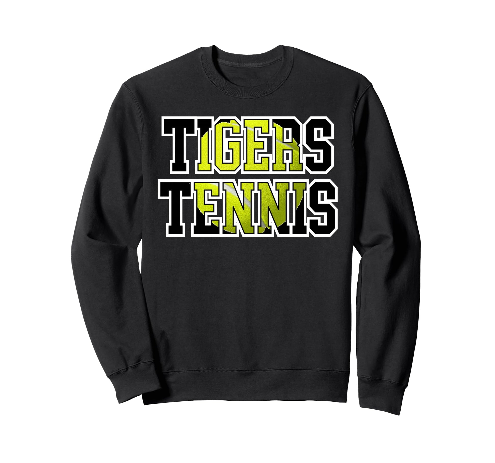 Tigers Tennis Mom Sports School Sweatshirt - Streetwear Style Unisex - T-Shirt, Sweatshirt, Hoodie