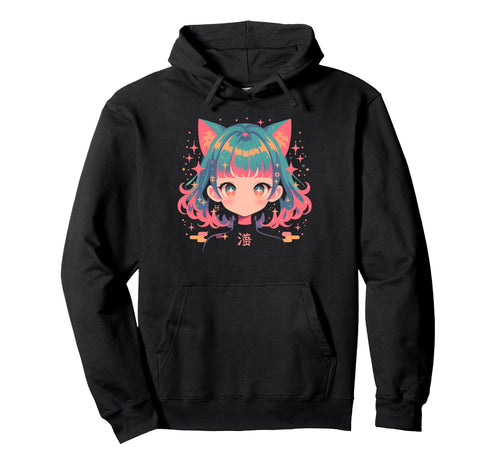 Goth Grunge Demon Anime Waifu Hoodie - Casual Everyday Wear for Adults - T-Shirt, Sweatshirt, Hoodie
