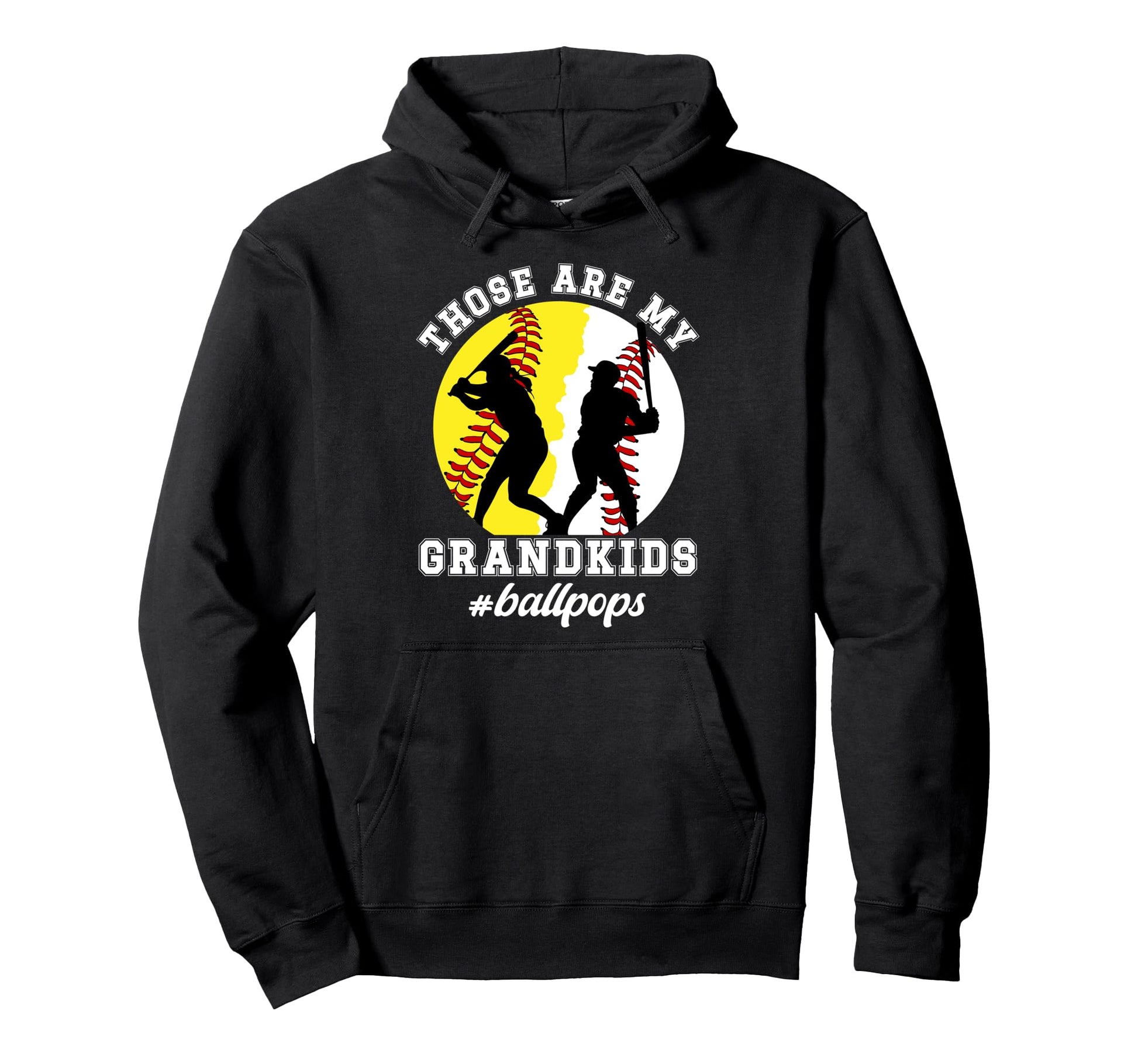 Ball Pops Proud Baseball Softball Hoodie - Casual Everyday Wear for Adults - T-Shirt, Sweatshirt, Hoodie