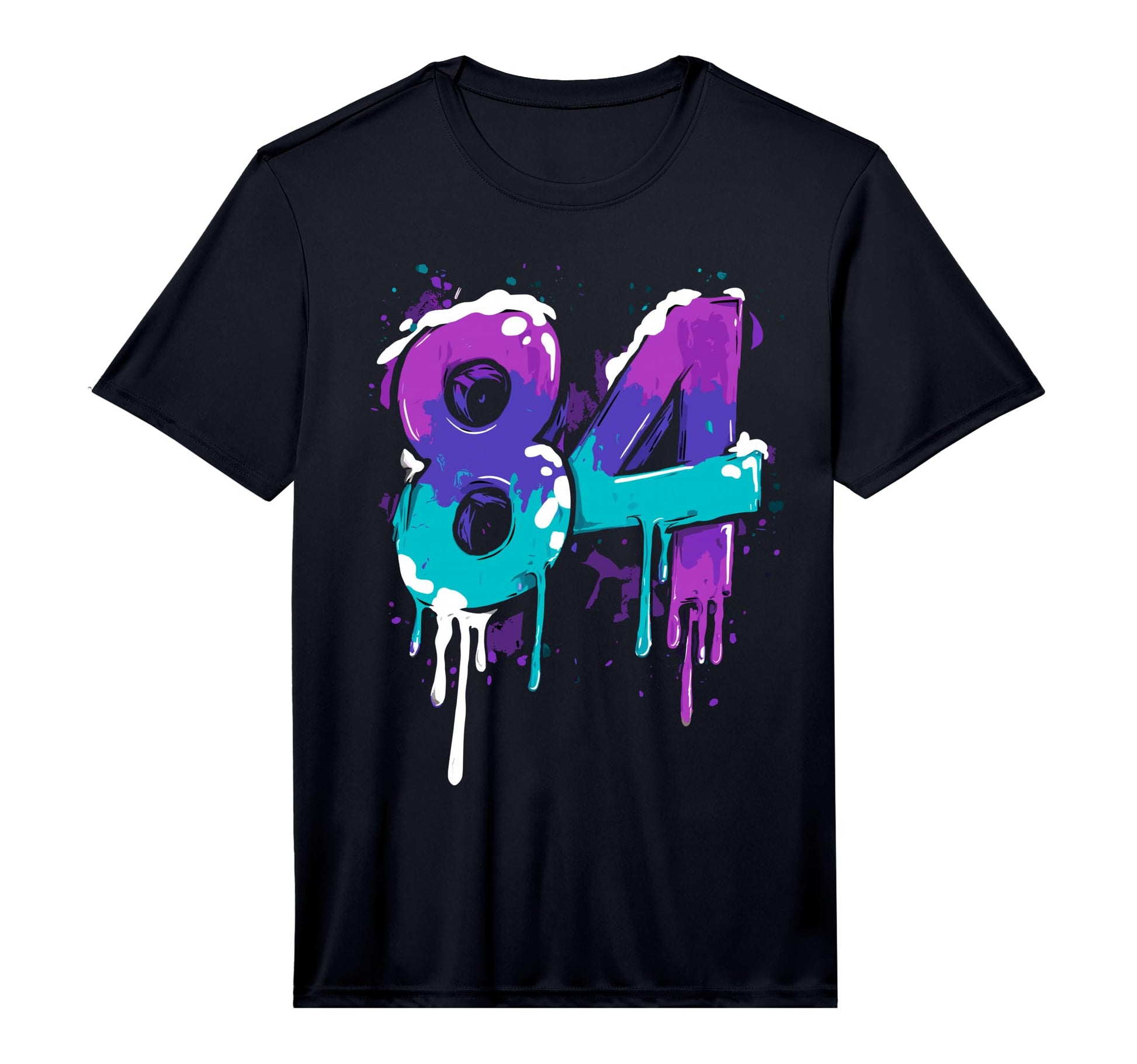 Baseball 84 Number Performance T-Shirt - Minimalist Print Men Women - T-Shirt, Sweatshirt, Hoodie