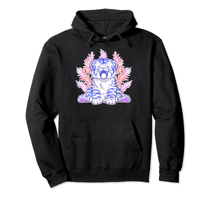 Kawaii Tiger Animal Japanese Vaporwave Hoodie - Unique Graphic Men Women - T-Shirt, Sweatshirt, Hoodie