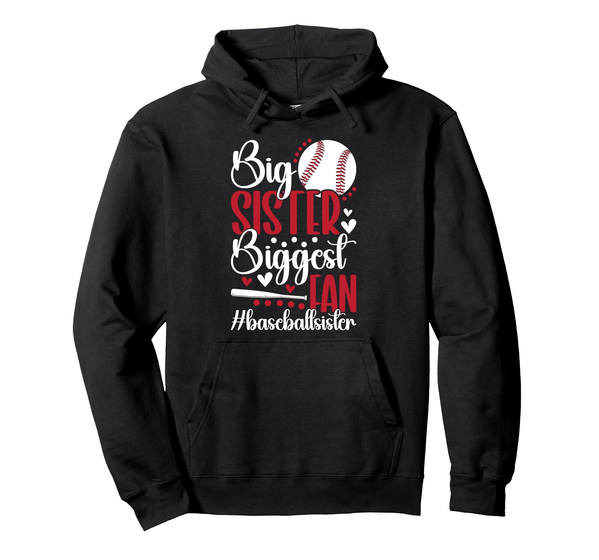 Baseball Big Sister Proud Big Hoodie - Casual Everyday Wear for Adults - T-Shirt, Sweatshirt, Hoodie