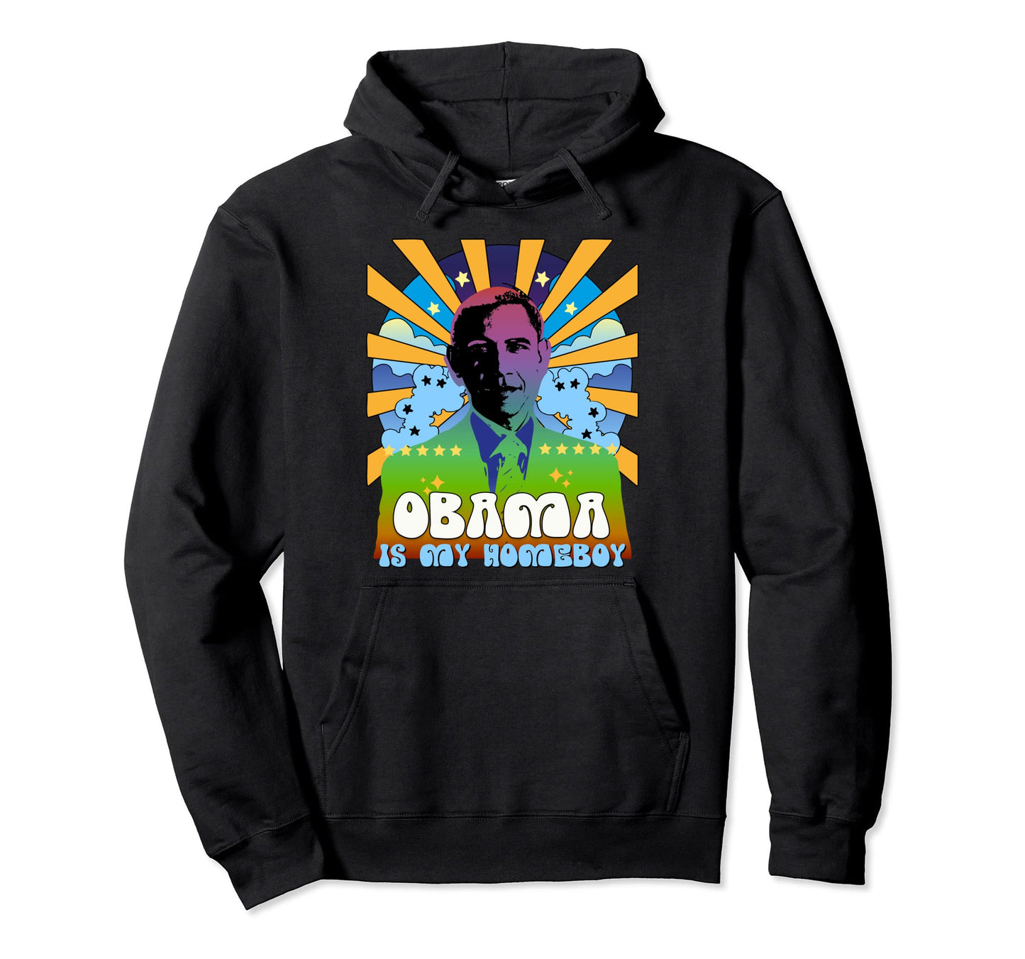 Obama Is My Homeboy 70S Rainbow Alt Hoodie - Streetwear Style Men Women - T-Shirt, Sweatshirt, Hoodie