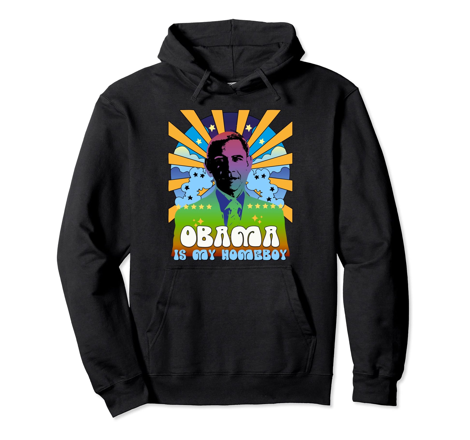 Obama Is My Homeboy 70S Rainbow Alt Hoodie - Streetwear Style Men Women - T-Shirt, Sweatshirt, Hoodie