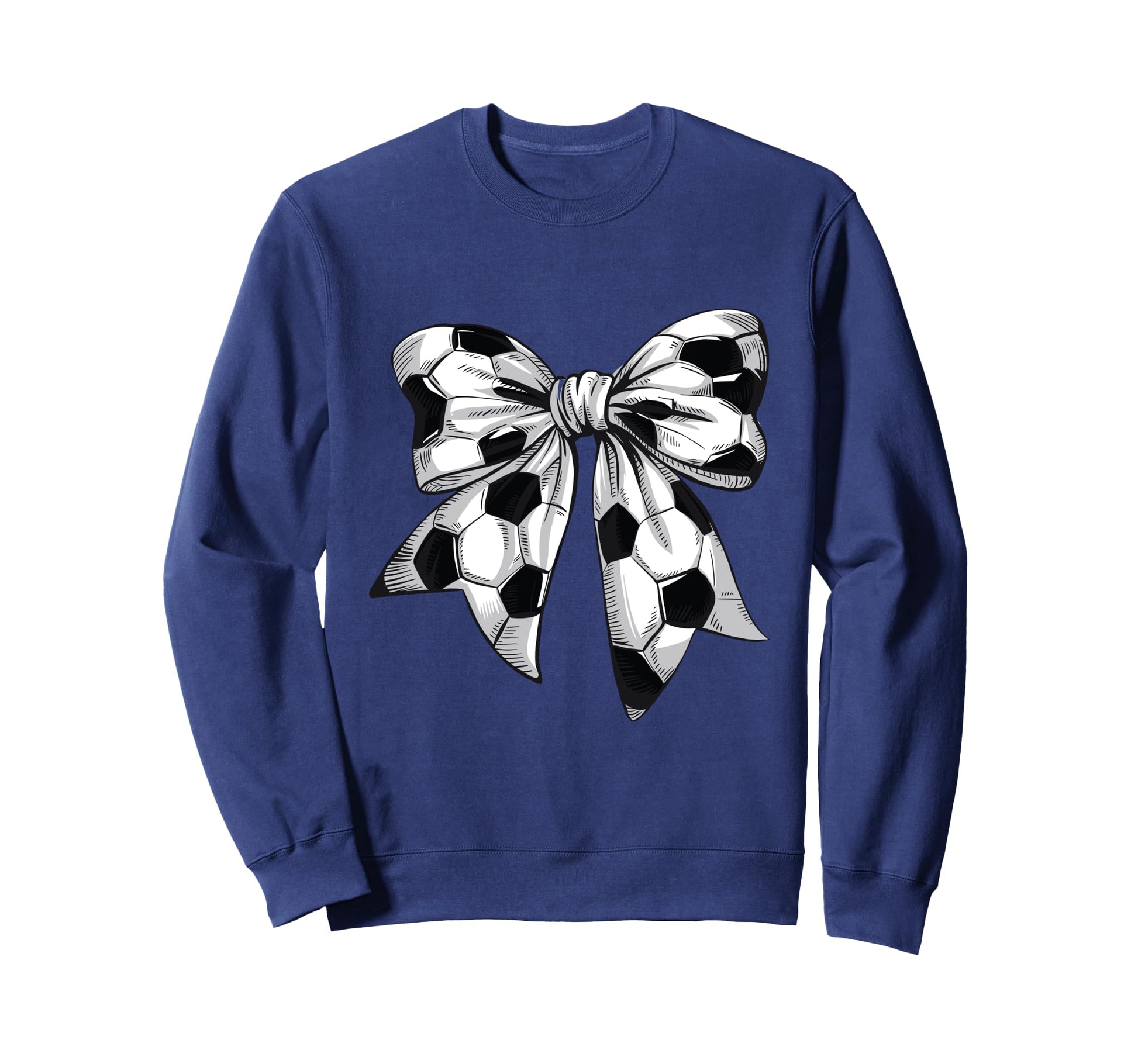 Coquette Bow Soccer Ball Mom Life Sweatshirt - Graphic Print for Adults - T-Shirt, Sweatshirt, Hoodie