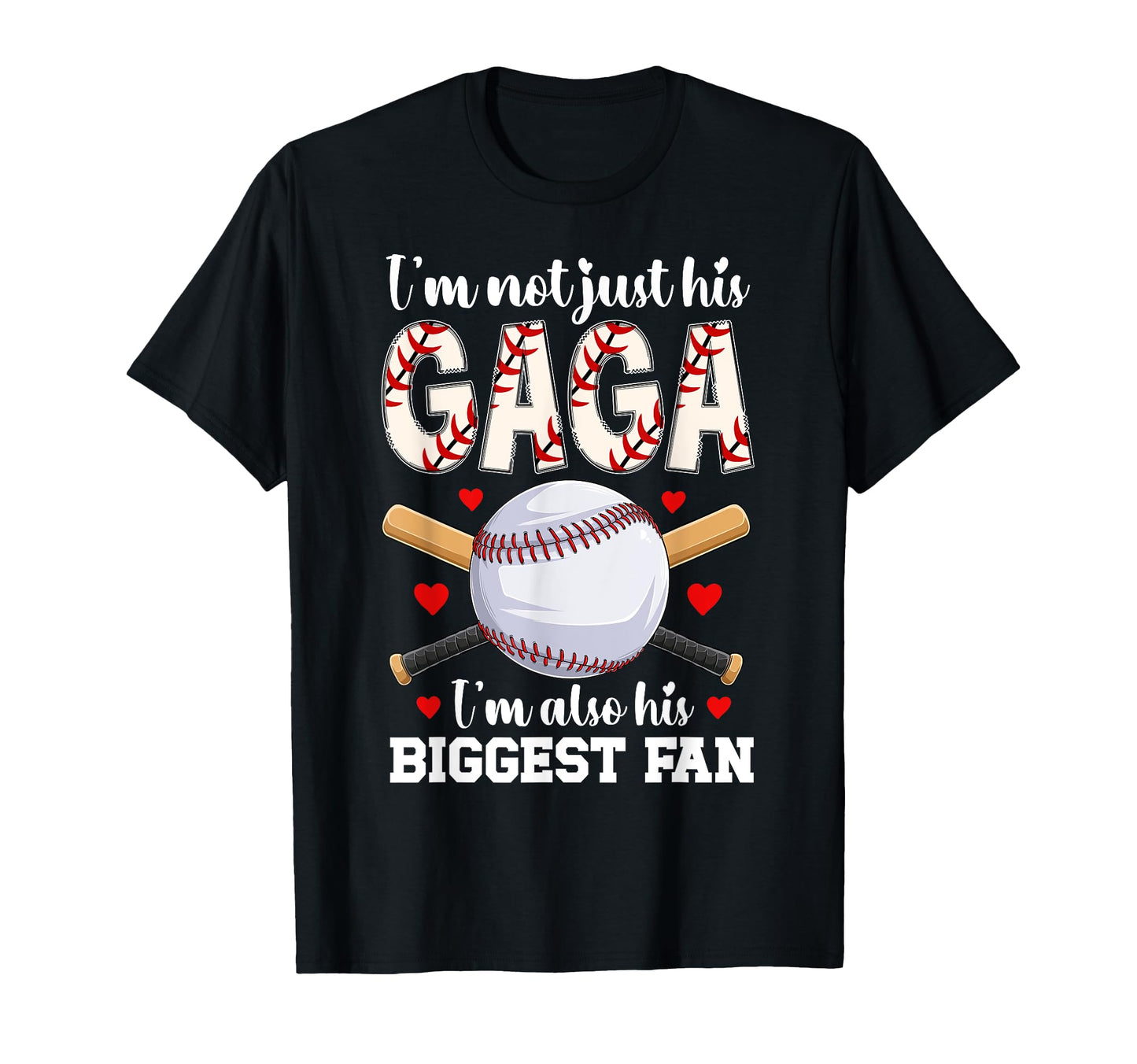 His Biggest Fan Baseball Gaga Baseball T-Shirt - Graphic Print for Adults - T-Shirt, Sweatshirt, Hoodie