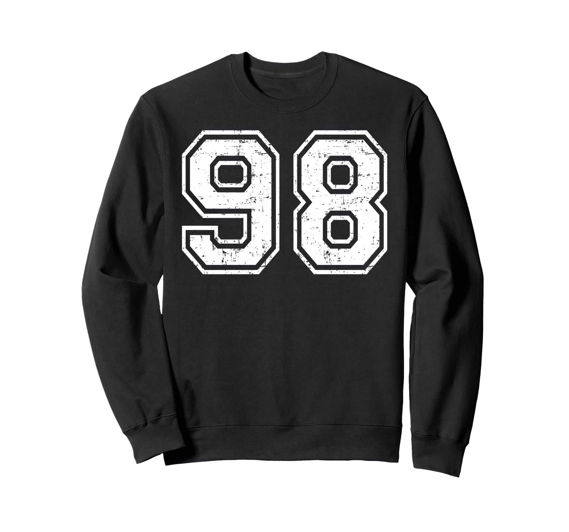 98 Number Ninety Eight Team Sports Sweatshirt - Novelty Apparel for Adults - T-Shirt, Sweatshirt, Hoodie