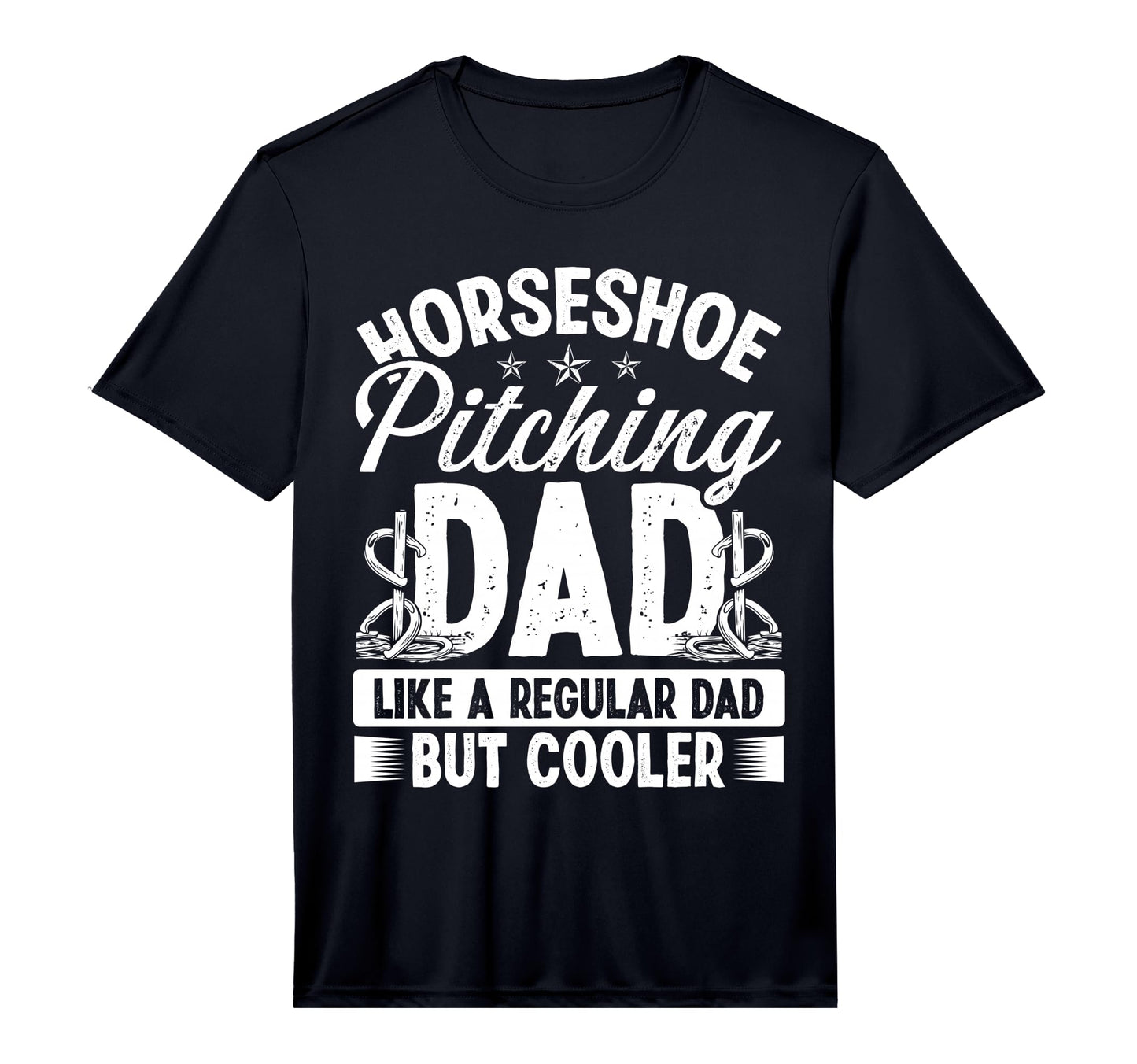 Horseshoe Pitching Game Dad T-Shirt - Casual Everyday Wear for Adults - T-Shirt, Sweatshirt, Hoodie