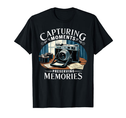 Film Camera Memory Capture Photography T-Shirt - Unique Graphic for Adults - T-Shirt, Sweatshirt, Hoodie