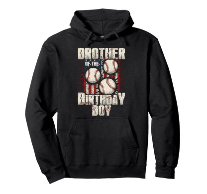 Brother Birthday Matching Baseball Hoodie - Trendy Graphic for Adults - T-Shirt, Sweatshirt, Hoodie