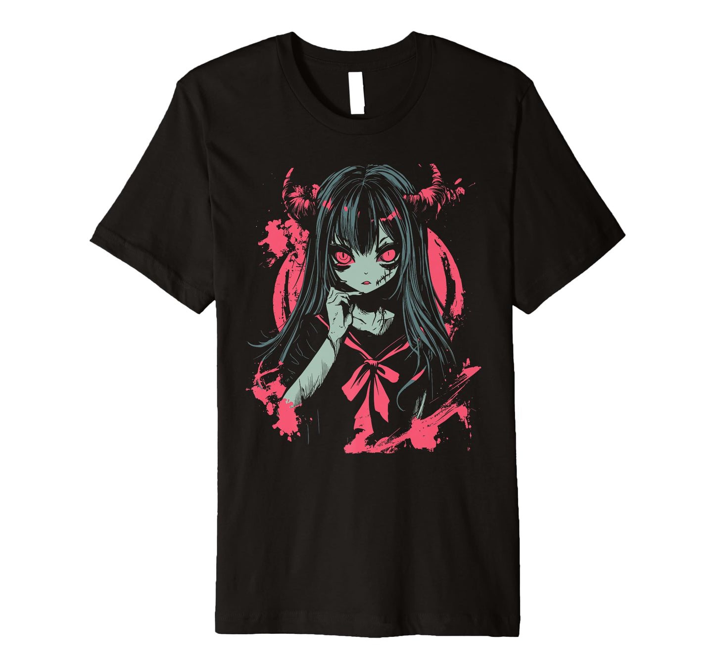Anime Horror Aesthetic Vaporwave T-Shirt - Casual Everyday Wear Men Women - T-Shirt, Sweatshirt, Hoodie