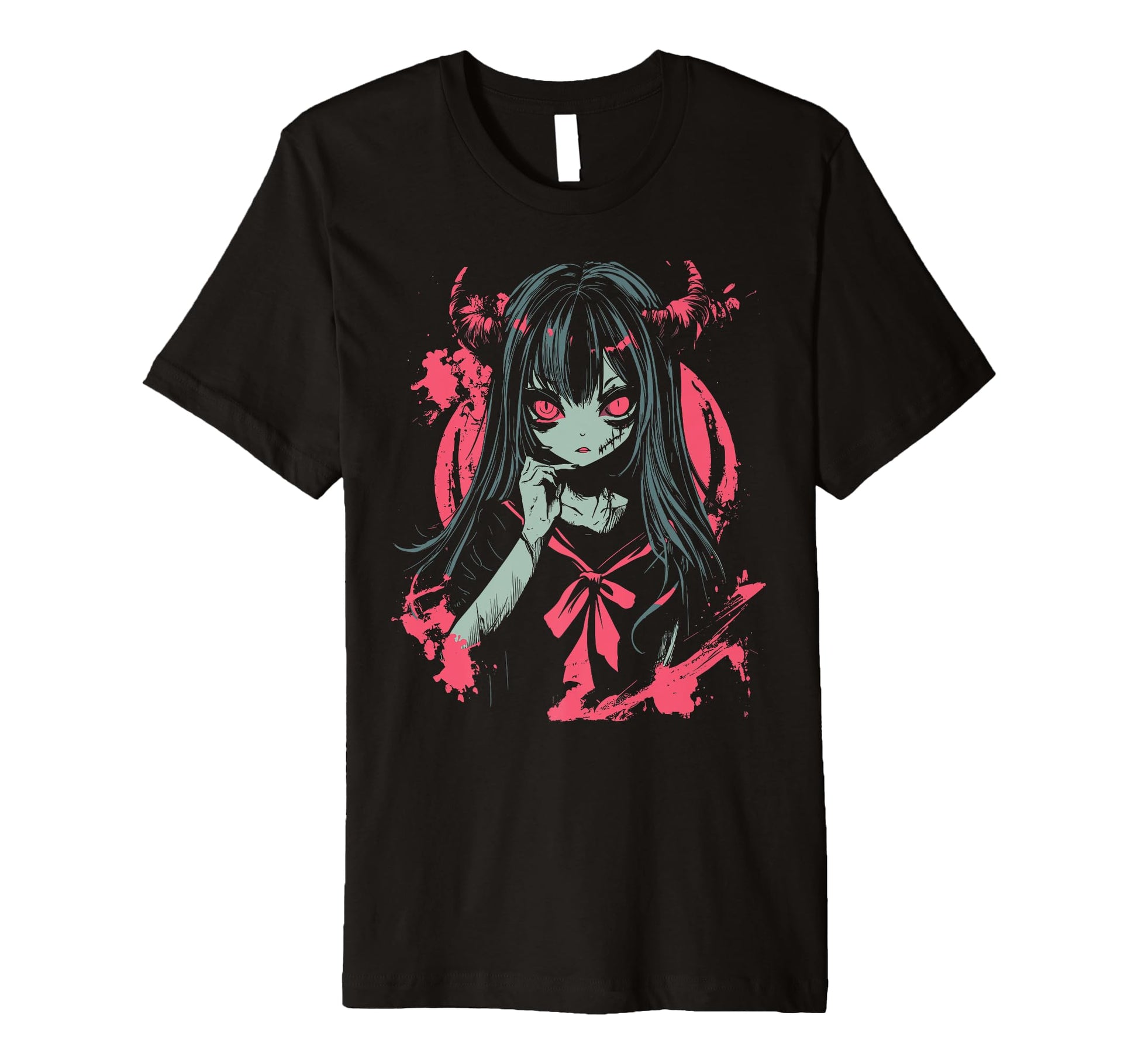 Anime Horror Aesthetic Vaporwave T-Shirt - Casual Everyday Wear Men Women - T-Shirt, Sweatshirt, Hoodie