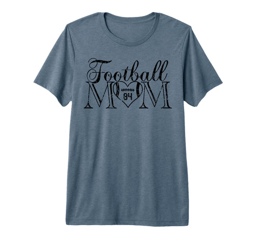 Football Mom Black Number 84 Jersey T-Shirt - Minimalist Print for Adults - T-Shirt, Sweatshirt, Hoodie