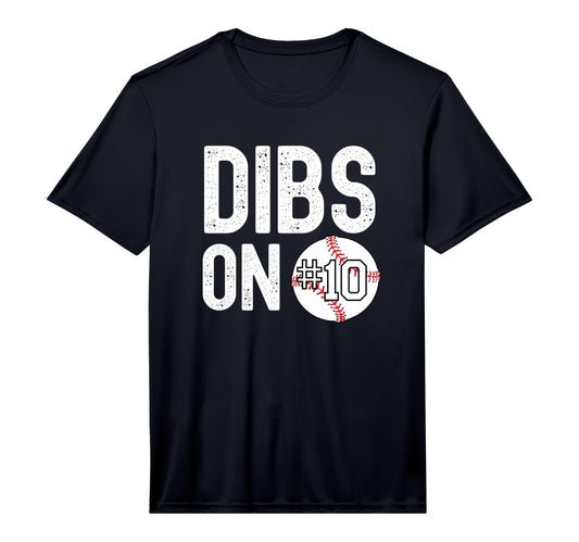 Dibs Number 10 Baseball Performance T-Shirt - Streetwear Style Unisex - T-Shirt, Sweatshirt, Hoodie