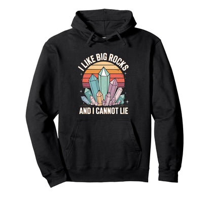 Rocks Mineral Crystal Geology Hoodie - Minimalist Print Men Women - T-Shirt, Sweatshirt, Hoodie