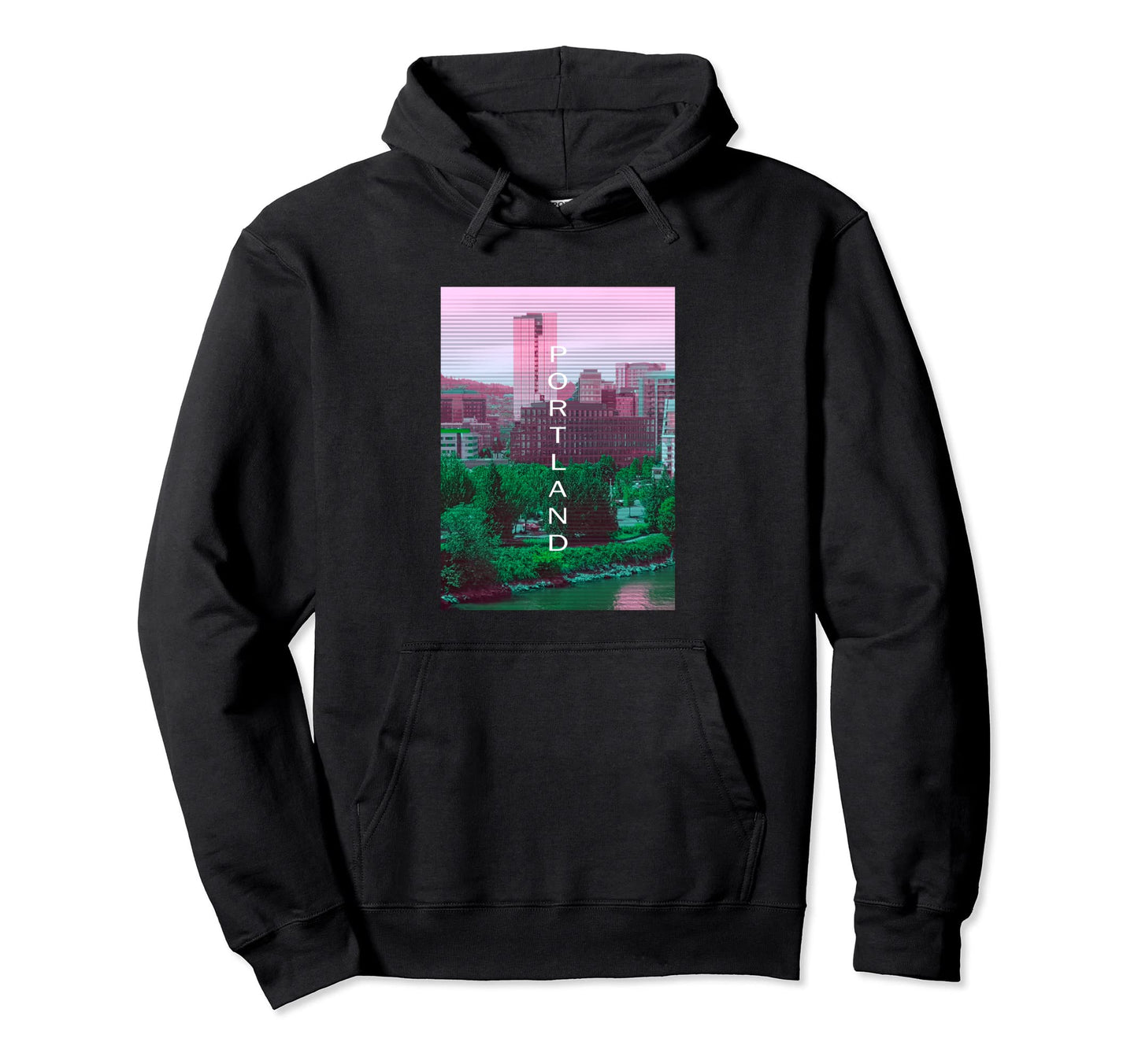 Oregon Vaporwave Aesthetic Souvenir Or Hoodie - Unique Graphic Men Women - T-Shirt, Sweatshirt, Hoodie