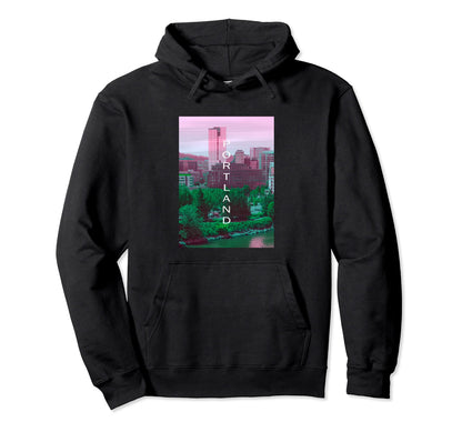 Oregon Vaporwave Aesthetic Souvenir Or Hoodie - Unique Graphic Men Women - T-Shirt, Sweatshirt, Hoodie