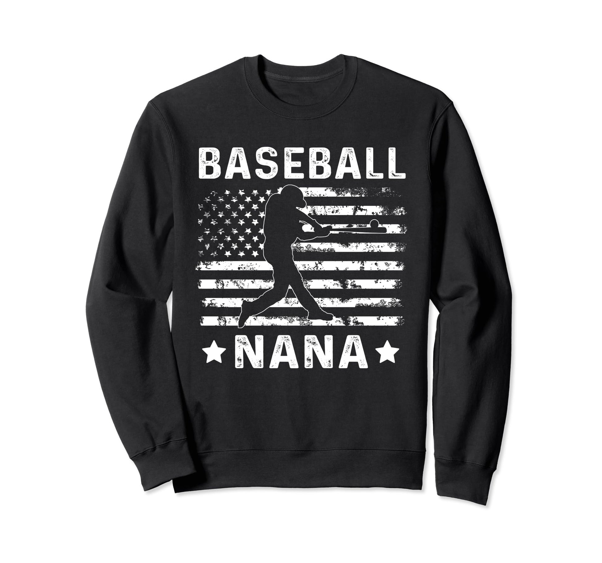 Baseball Nana Grandma Usa Flag 4Th Sweatshirt - Streetwear Style Men Women - T-Shirt, Sweatshirt, Hoodie