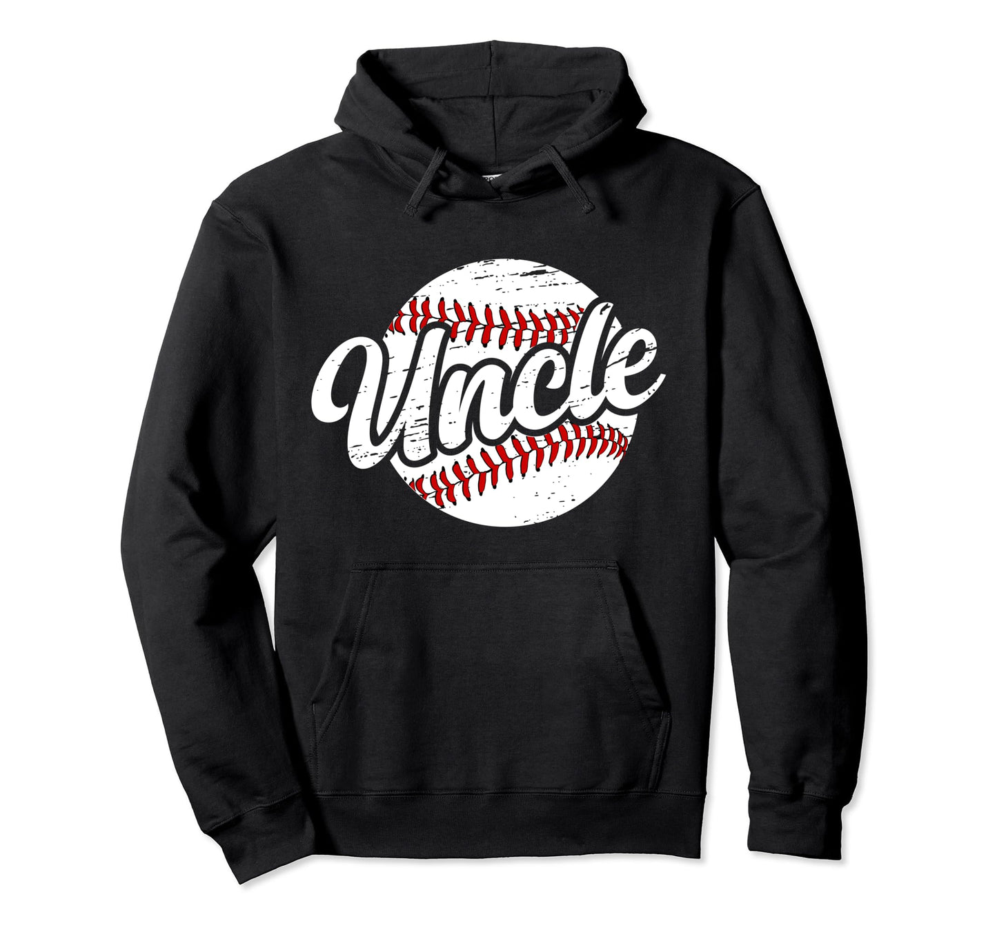 Uncle Proud Baseball Uncle Baseball Hoodie - Minimalist Print for Adults - T-Shirt, Sweatshirt, Hoodie