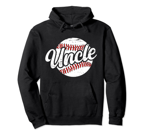 Uncle Proud Baseball Uncle Baseball Hoodie - Minimalist Print for Adults - T-Shirt, Sweatshirt, Hoodie