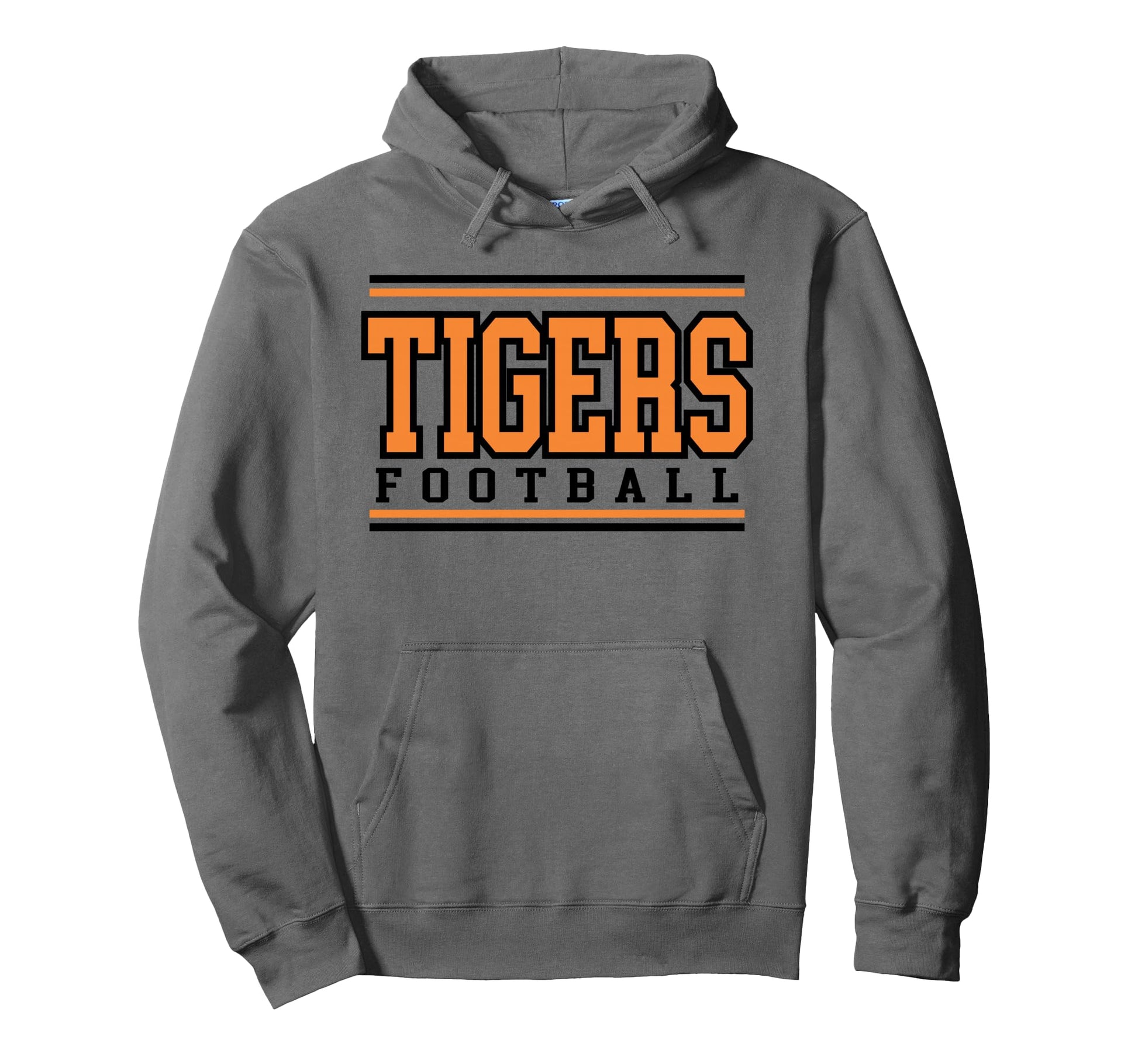 Tigers Game Day Tiger Pride Orange Hoodie - Streetwear Style for Adults - T-Shirt, Sweatshirt, Hoodie